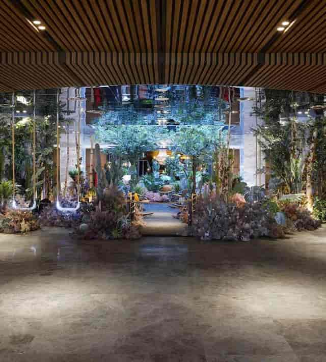 Botanical event space in Mondrian Seoul Itaewon for upscale gatherings and corporate events.