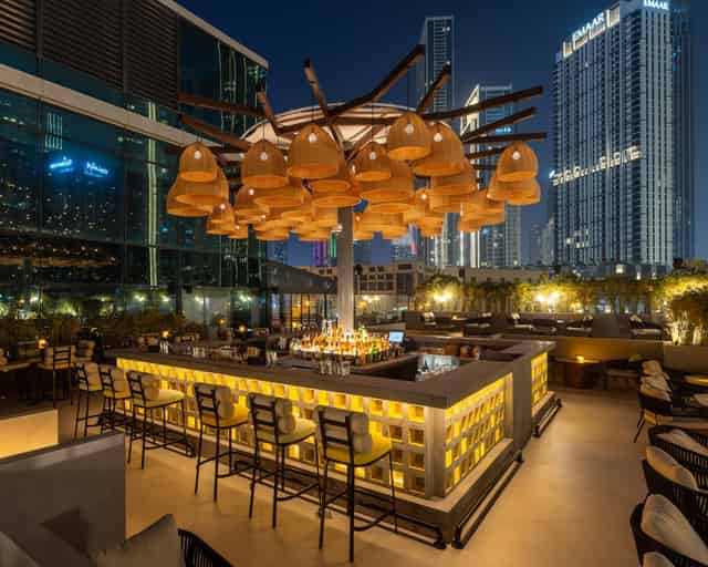 Rooftop lounge