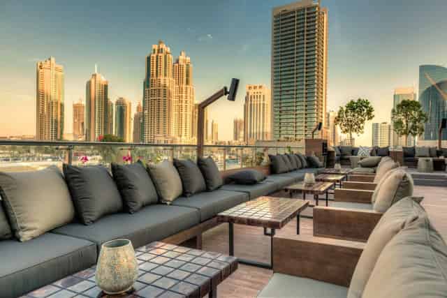 Rooftop lounge