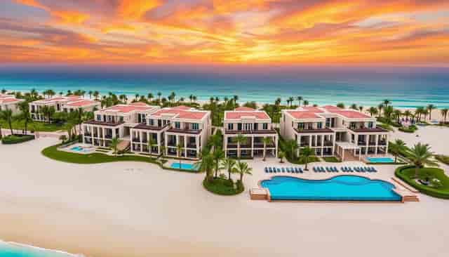 Sunset Lounge at Jumeirah Al Naseem, beachfront venue for events with stunning sunset views.