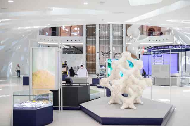 Modern exhibition hall in Museum of the Future, ideal for conferences and events.