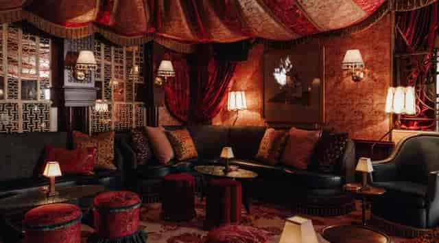 Elegant lounge space with plush seating, perfect for VIP receptions and networking events.