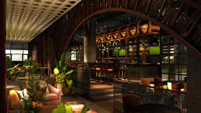 Stylish lounge in The Tap House, ideal for upscale events and social gatherings.