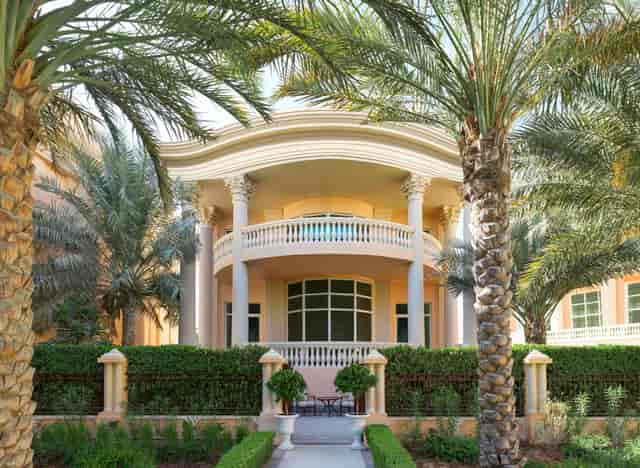 Private Raffles Garden in Dubai, elegant venue for upscale corporate events and gatherings.