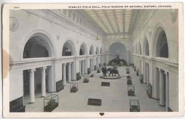 Stanley Field Hall, grand venue for events, features high ceilings and natural light.
