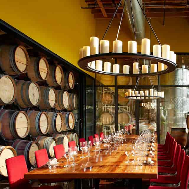 Full Buyout at City Winery Chicago, elegant dining space for wine tastings and events.