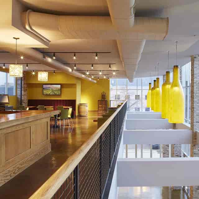 Full Buyout at City Winery Chicago, modern event space with vibrant decor for networking.
