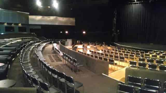 Auditorium in Park West with tiered seating for presentations and performances.