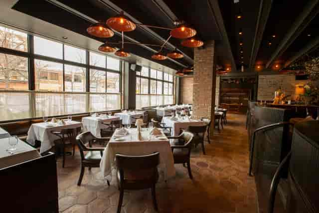 Stylish Formento's restaurant with elegant table settings for intimate events.