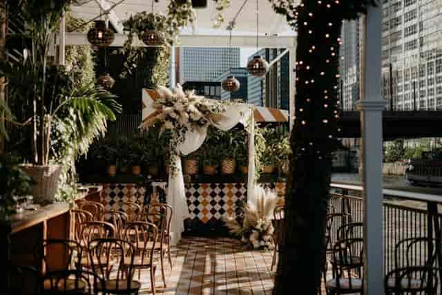 North Mezzanine Reserved at Beatnik On The River, ideal for romantic weddings and gatherings.
