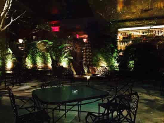 Courtyard Balcony at Brennan's of Houston, ideal for cocktail receptions and intimate gatherings.