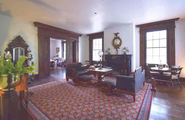 Elegant meeting space at Nichols-Rice-Cherry House for intimate gatherings and events.