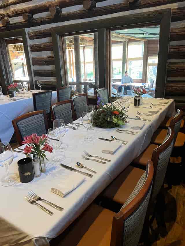 Elegant dining table in The Caldwell Room, perfect for intimate gatherings and corporate events.
