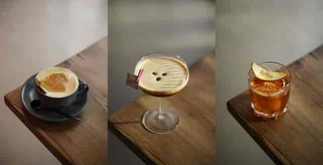 Cocktail bar with elegant drinks for events and receptions at Switch CoffeeBar.