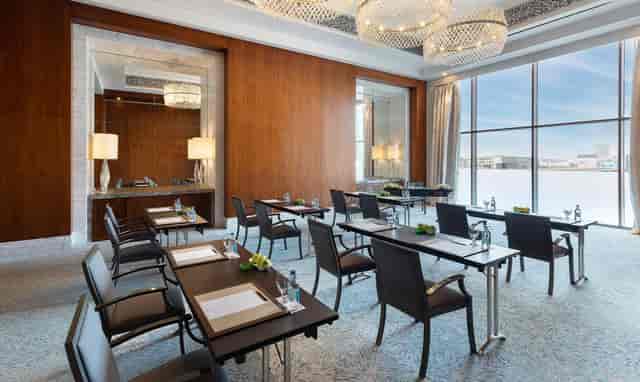 Gardens Boardroom in Habtoor Palace Dubai, ideal for workshops and presentations.