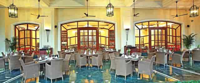 Elegant dining area at Eros Hotel New Delhi, perfect for events and gatherings.