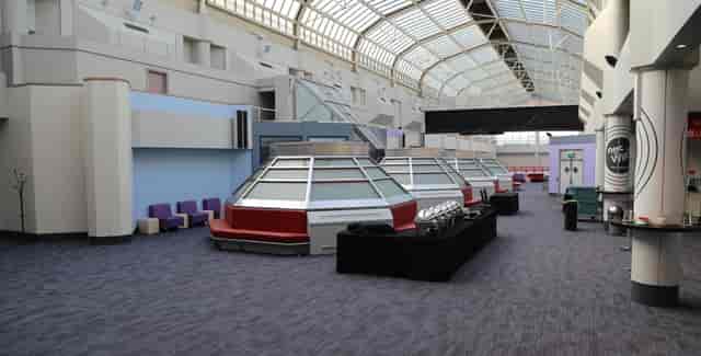 Spacious Concourse Suites venue in NEC Birmingham, ideal for networking and exhibitions.