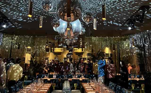 Vibrant private dining room, perfect for upscale galas and corporate events.