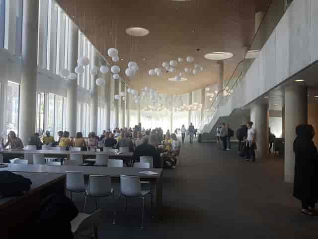 Nielsine Nielsen Auditorium at University of Copenhagen, ideal for workshops and conferences.
