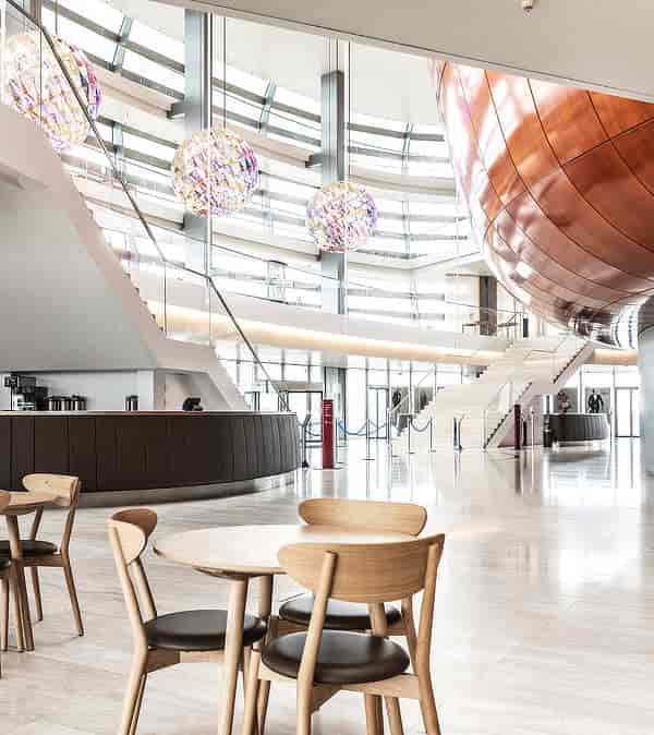 Modern Foyer at Copenhagen Contemporary, ideal for events with sleek design and natural light.