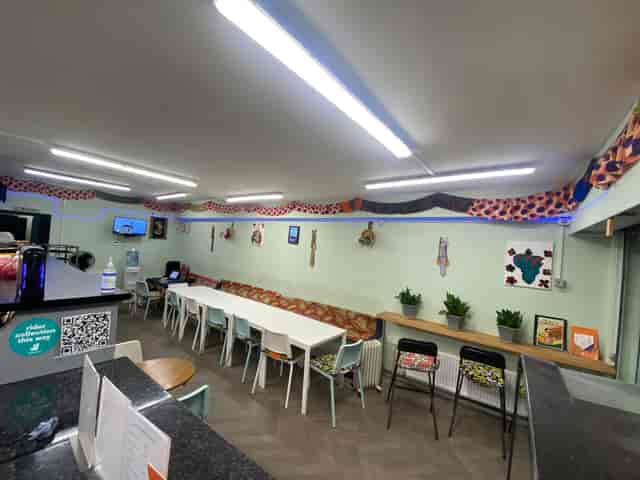 Versatile Lalu Restaurant event space with casual décor for meetings and gatherings.