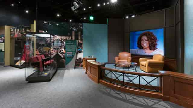Oprah Winfrey Theater: cozy event space for intimate discussions and presentations.