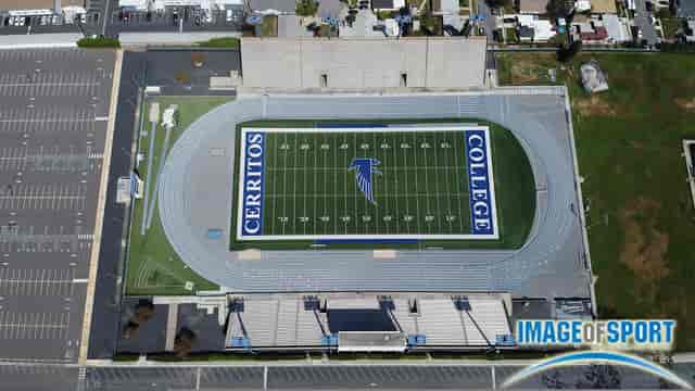 Cerritos College athletic field, ideal for sports events and community gatherings.