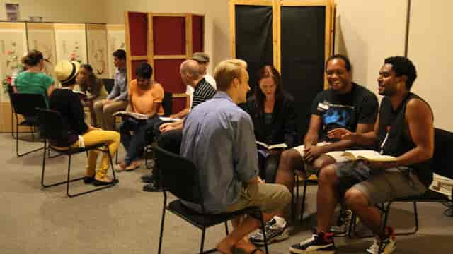 Engaging Prophetic Art workshop in Pasadena, ideal for team-building and creativity.