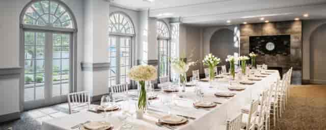 Elegant meeting space in The Darcy, ideal for corporate events and upscale gatherings.