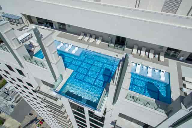 Sky Pool & Terrace in Market Square Tower, perfect for upscale events and networking.