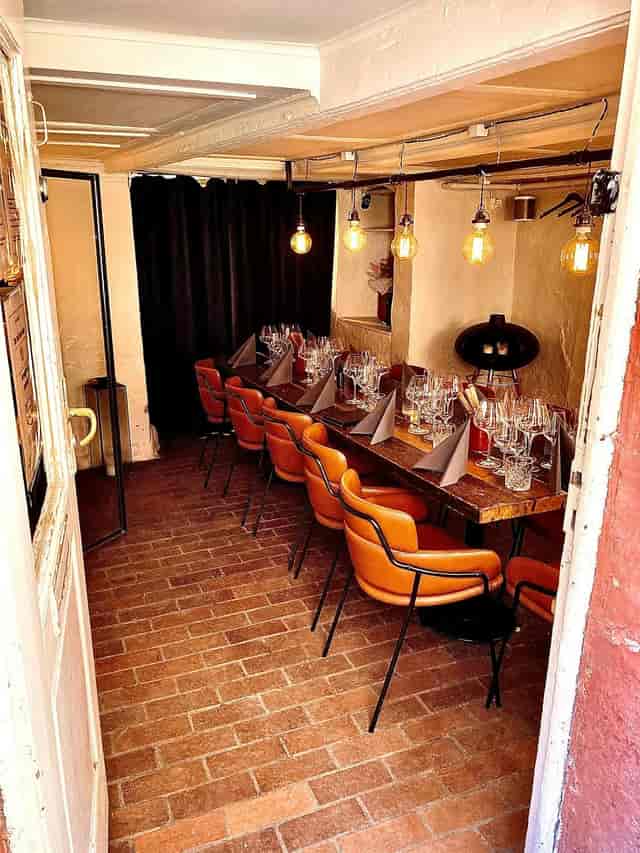 Intimate dining space at Magstræde 18, perfect for private events and corporate dinners.
