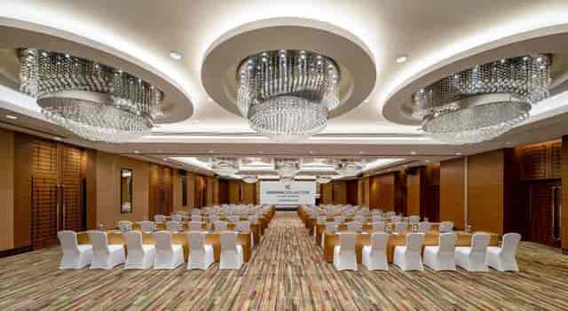Elegant banquet hall at Sofitel Shanghai, perfect for corporate events and meetings.
