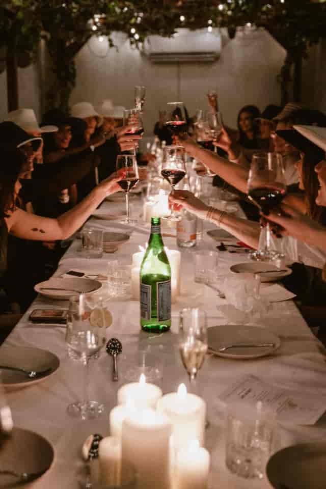 Private dining room with candles for elegant celebrations and intimate gatherings.