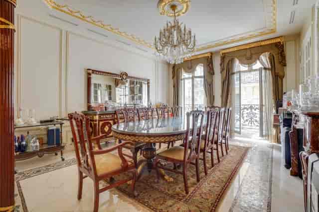 Elegant reception room in Palais Galliera for luxury meetings and exclusive events.