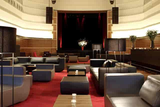 Festsaal lounge in Kaufleuten Zürich, stylish space for networking and events.