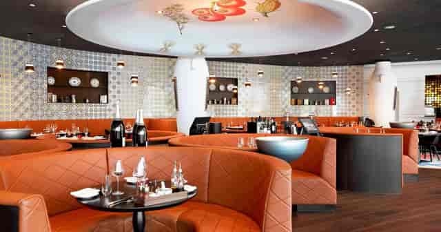Stylish Kameha Blond restaurant interior in Zurich, perfect for private dining events.