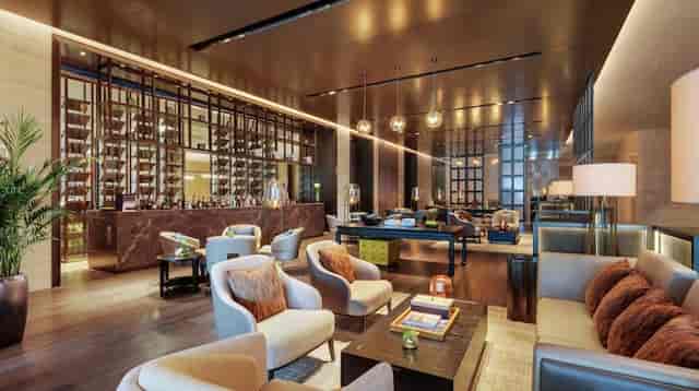 Chic Hilton Chengdu lounge for informal meetings and networking events