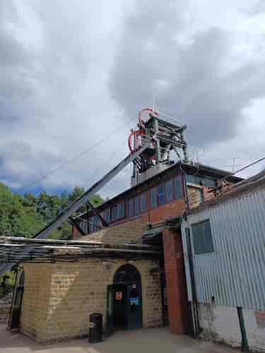Historic mining lift in Caphouse Suite, ideal for unique events and corporate retreats.