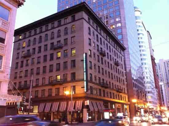 Historic Galleria Park Hotel with classic façade, ideal for unique events and meetings.