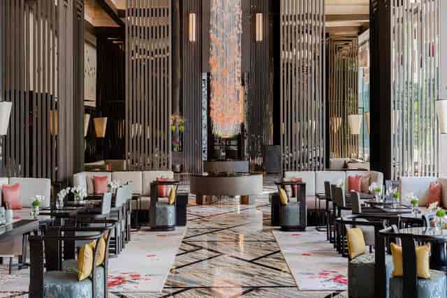 Grand Ballroom at Jumeirah Guangzhou, elegant venue for corporate events and receptions.