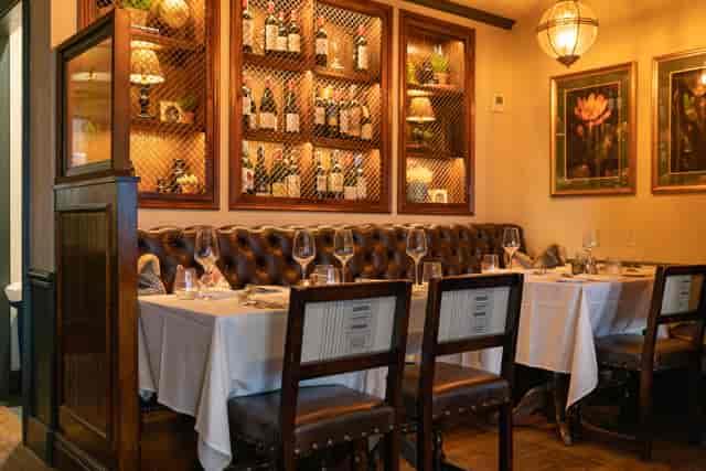 Intimate dining room setup with cozy ambiance for private events at Judy's in The Punchbowl.