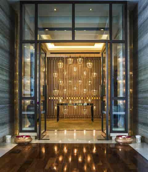 Stylish entrance of the Jewel Room at The St. Regis Mumbai, ideal for events and networking.