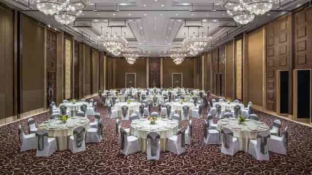 Elegant banquet hall in St. Regis Mumbai, ideal for weddings and corporate events.