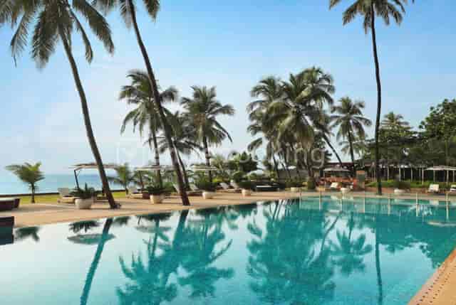 Poolside venue at Novotel Mumbai Juhu Beach, ideal for corporate retreats and social events.