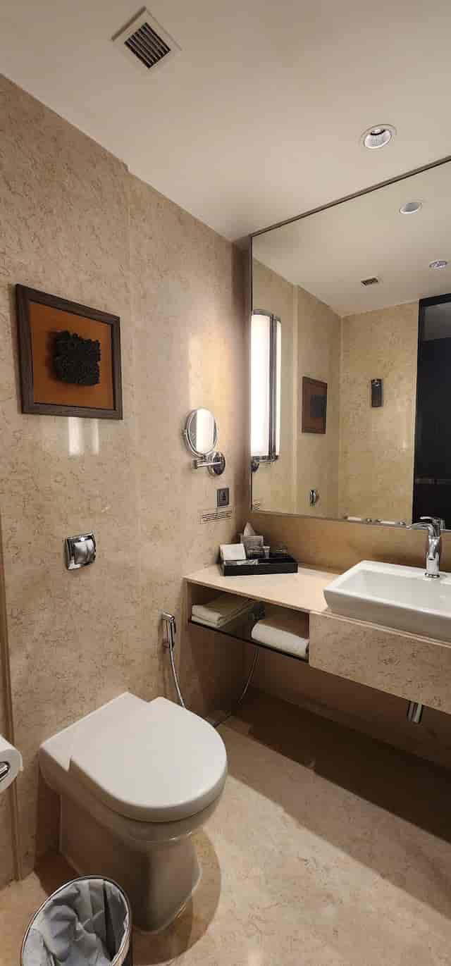Modern restroom at Pre Function, Courtyard Mumbai Airport for events and conferences.