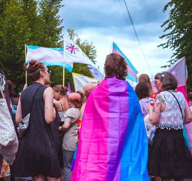 Vibrant Community Tent at Copenhagen Pride, showcasing LGBTQ+ inclusivity and celebration.