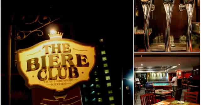 Inviting Brewpub setting at Biere Club with sleek bar taps for events and gatherings.