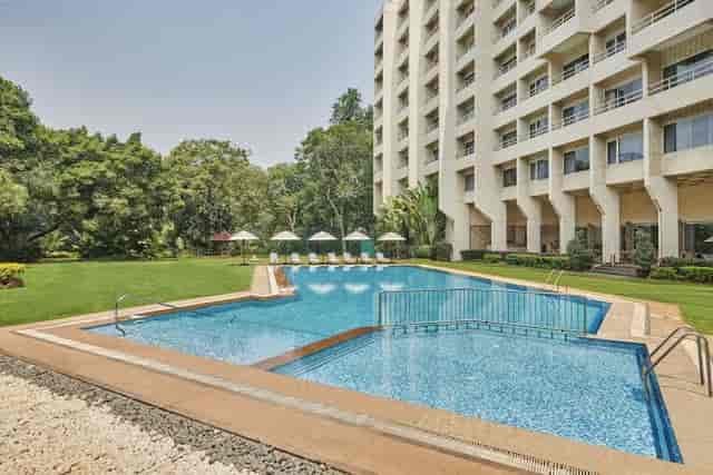 Hotel pool area at The LaLiT Ashok Bangalore, ideal for events and networking.