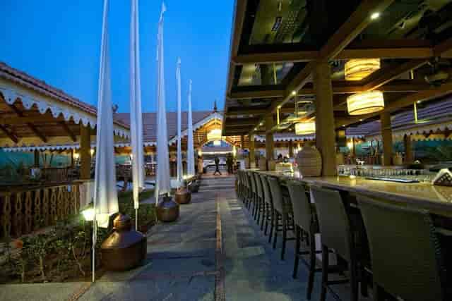 Elegant outdoor restaurant venue at Fisherman's Wharf for upscale events and gatherings.