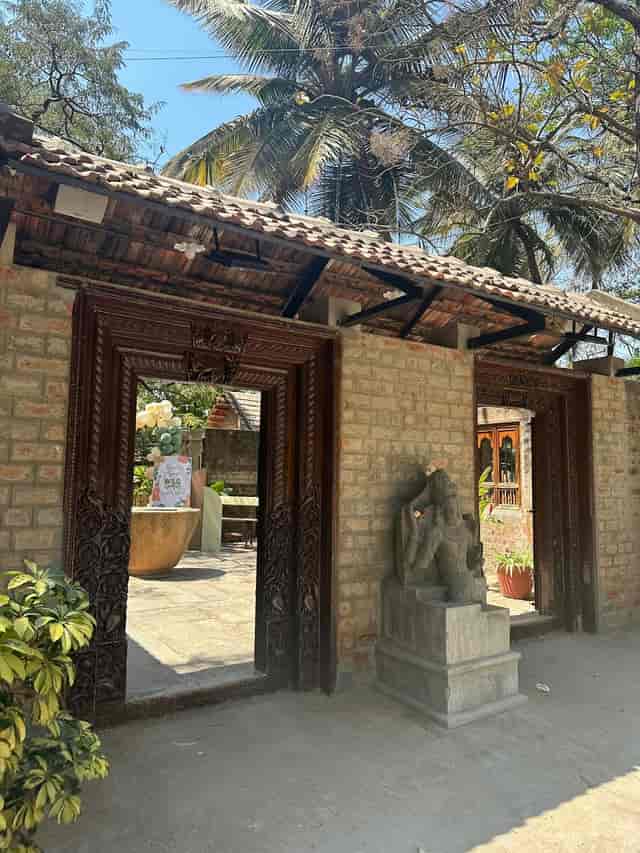 Elegant entrance at Tamarind Tree, ideal for outdoor events and gatherings.
